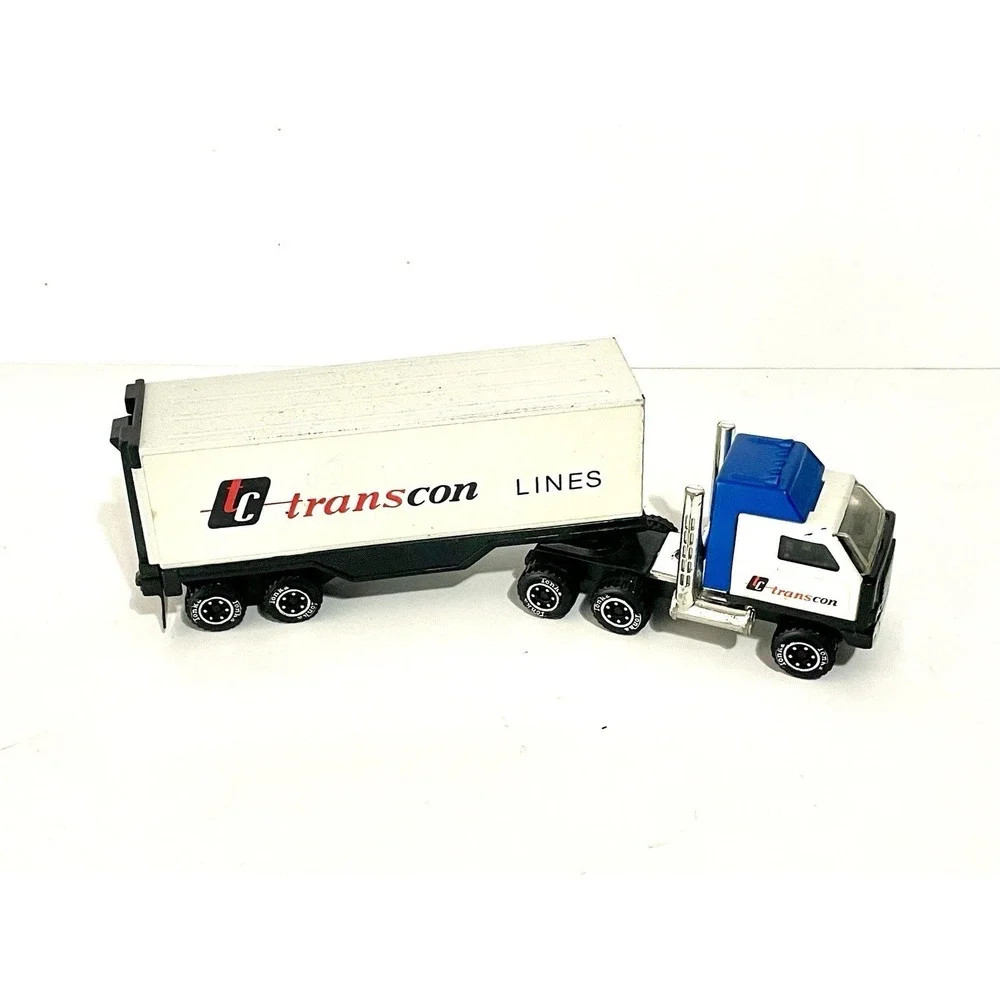 Vintage Tonka Mini Trans Con Lines Tractor Trailer Semi In Great Condition 10.5